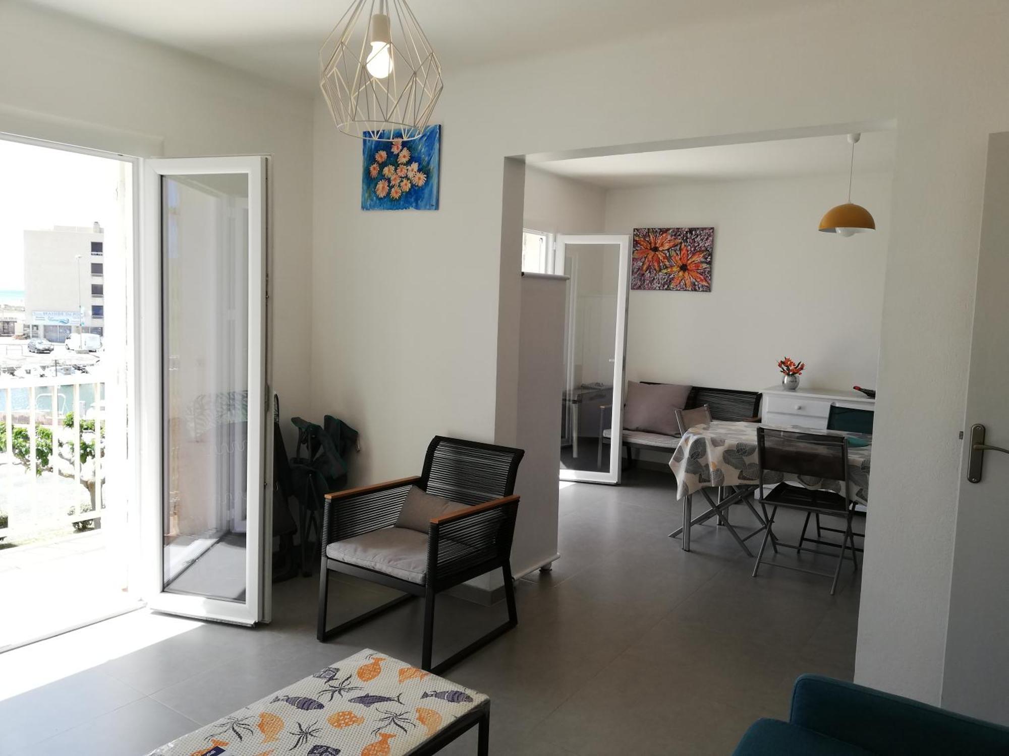 Superbe Appartement Avec Vue Sur Mer Et Port, Parking Prive Saint-Pierre-la-Mer  Eksteriør bilde